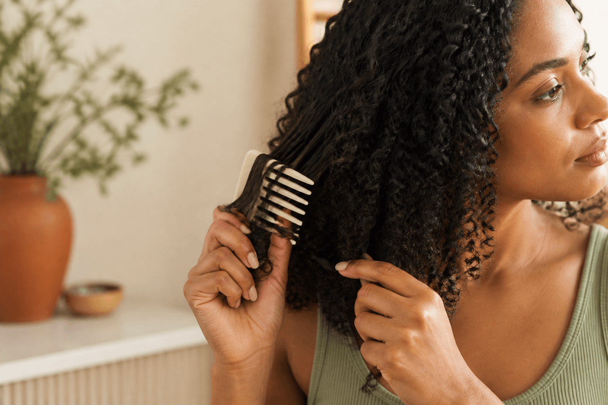 Cabello rizado definido
